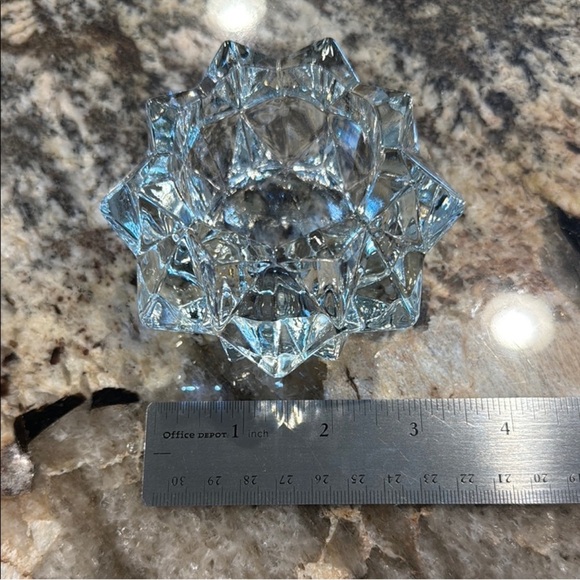 #2 Vintage AVON Diamond Star Pattern Glass Candle Holder. - Picture 2 of 2